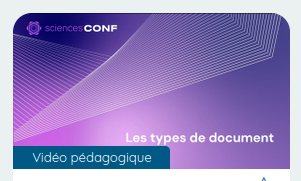 tutorial types of documents (in french)